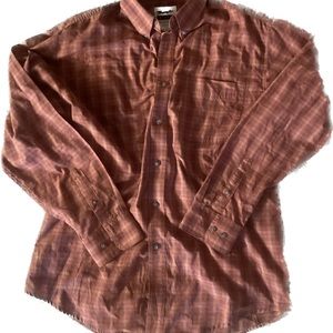 Wrangler Ritaa LS western button up fall color shirt. Large